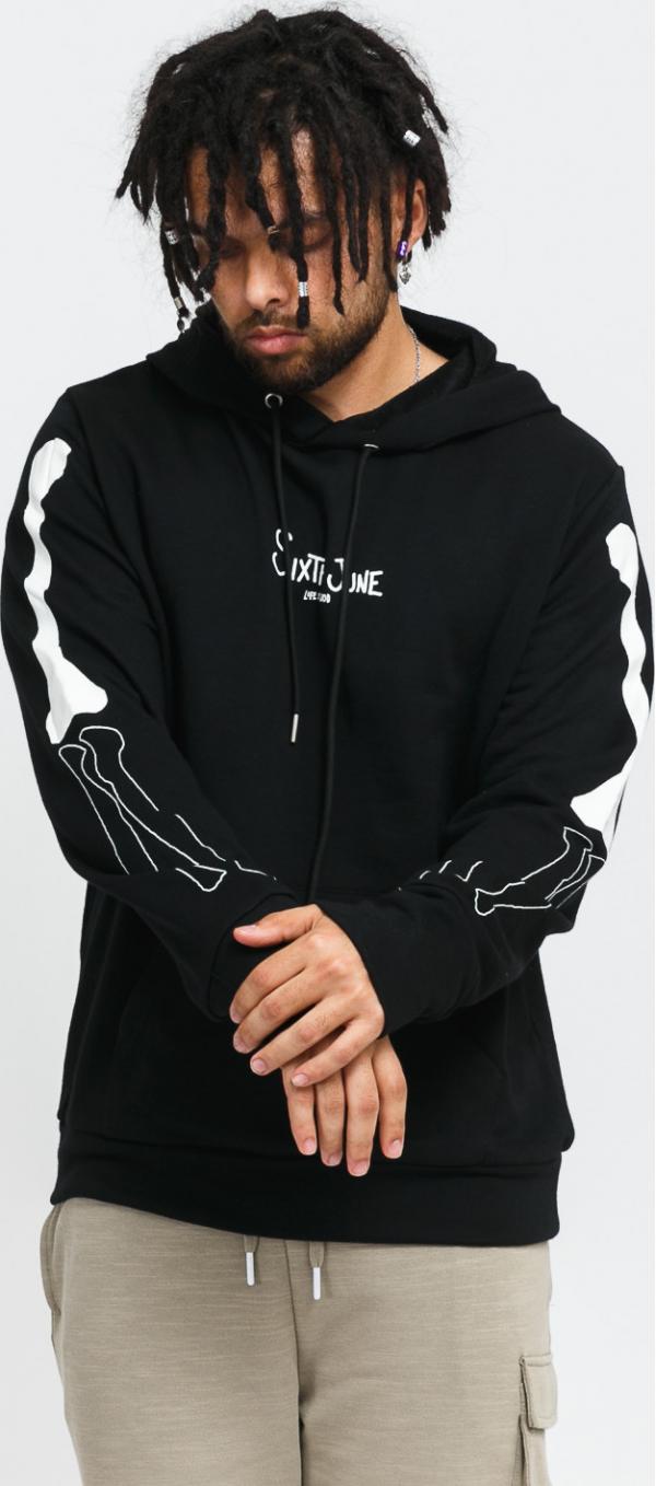 Sixth June Bones Hoodie černá