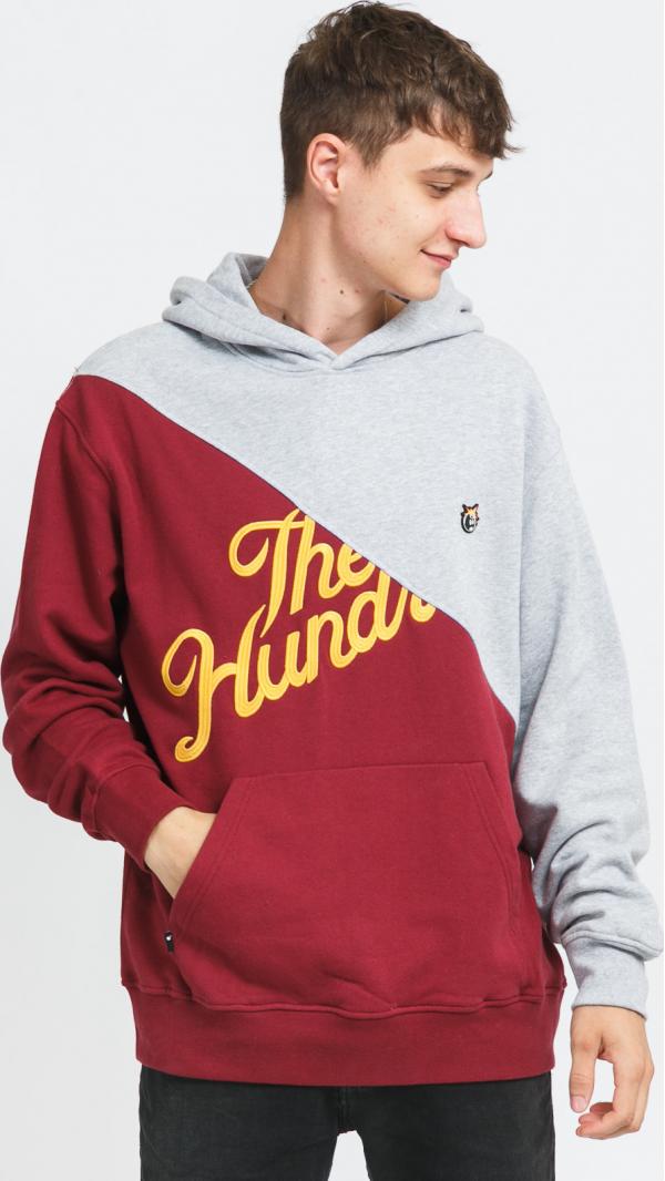 The Hundreds Reflex Pullover vínová / melange šedá