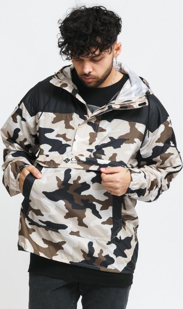 Columbia M Challenger Windbreaker camo černá / béžová / hnědá