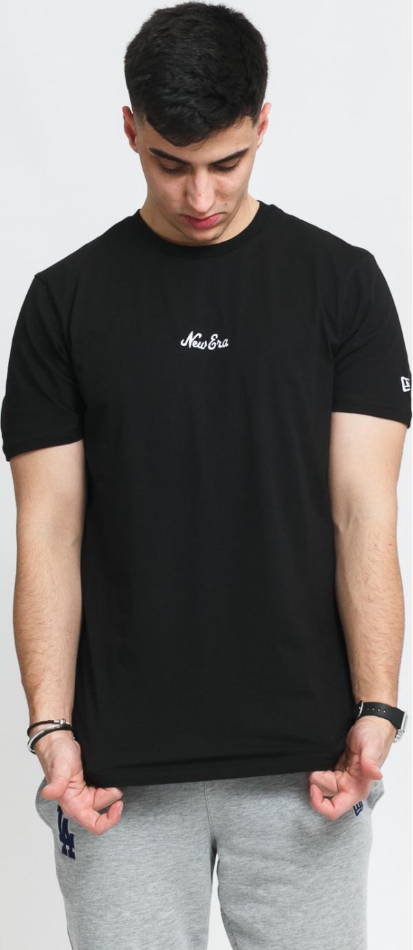 New Era Essential Script Tee New Era černé