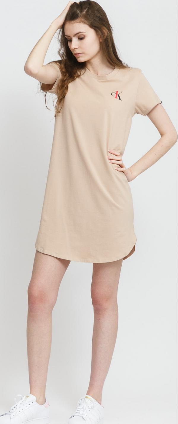 Calvin Klein CK ONE SS Nightshirt béžové