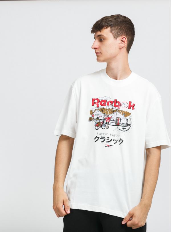 Reebok CL INTL Tee East bílé