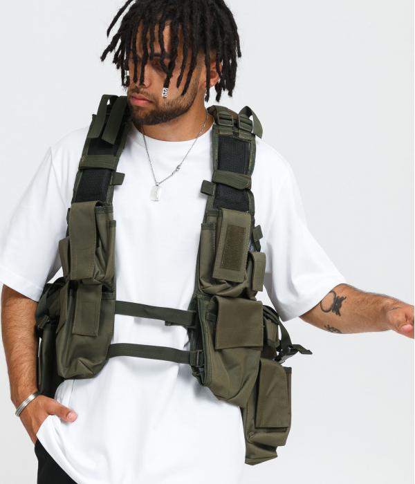Urban Classics Tactical Vest olivová