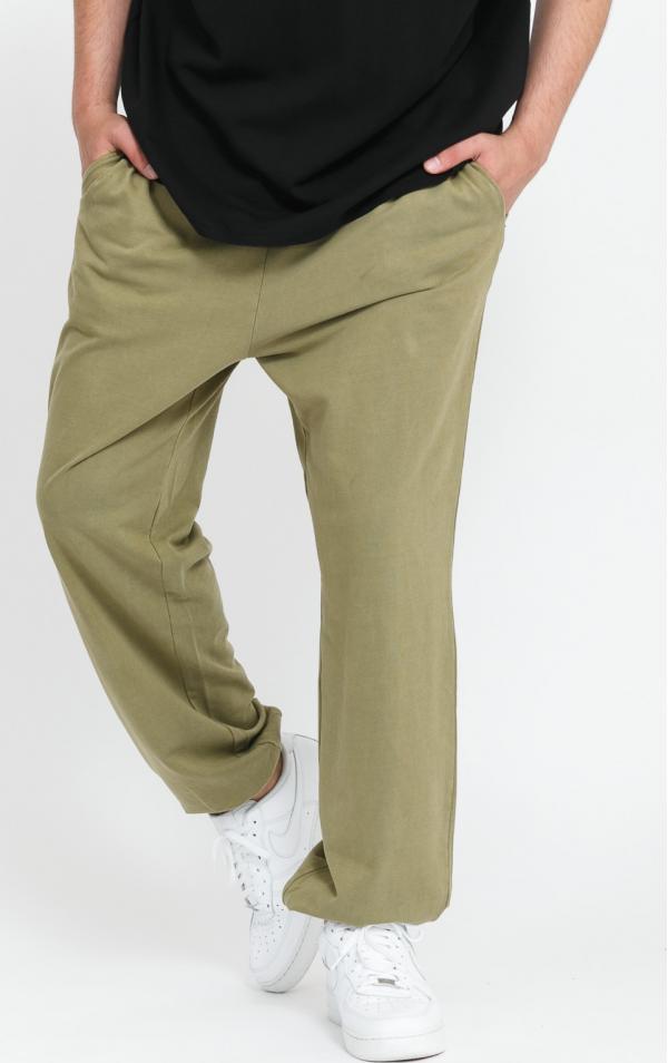 Urban Classics Overdyed Sweatpants olivové