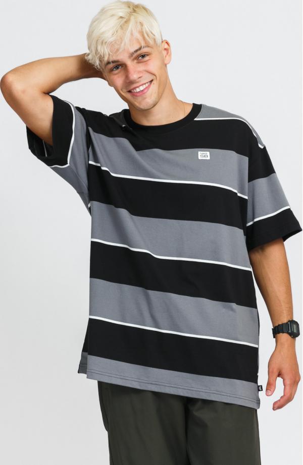 Nike M NK SB Tee YD Stripe 2 černé / tmavě šedé