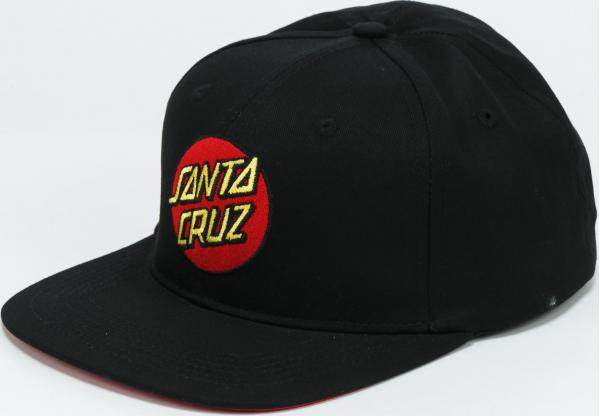 Santa Cruz Classic Dot Snapback černá / červená