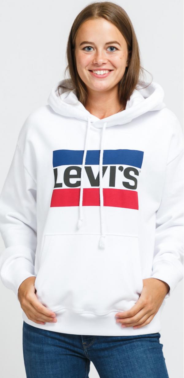 evi's ® Graphic tandard Hoodie bílá