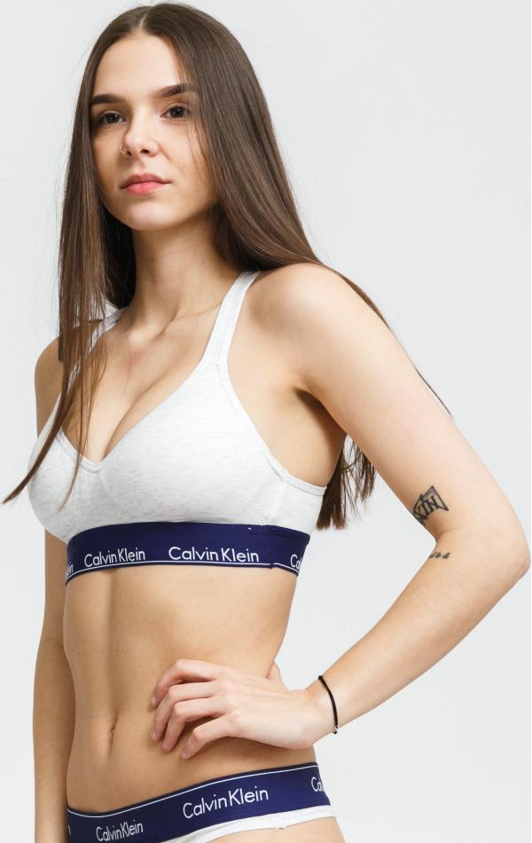Calvin Klein Women's Bralette ift melange krémové / fialové