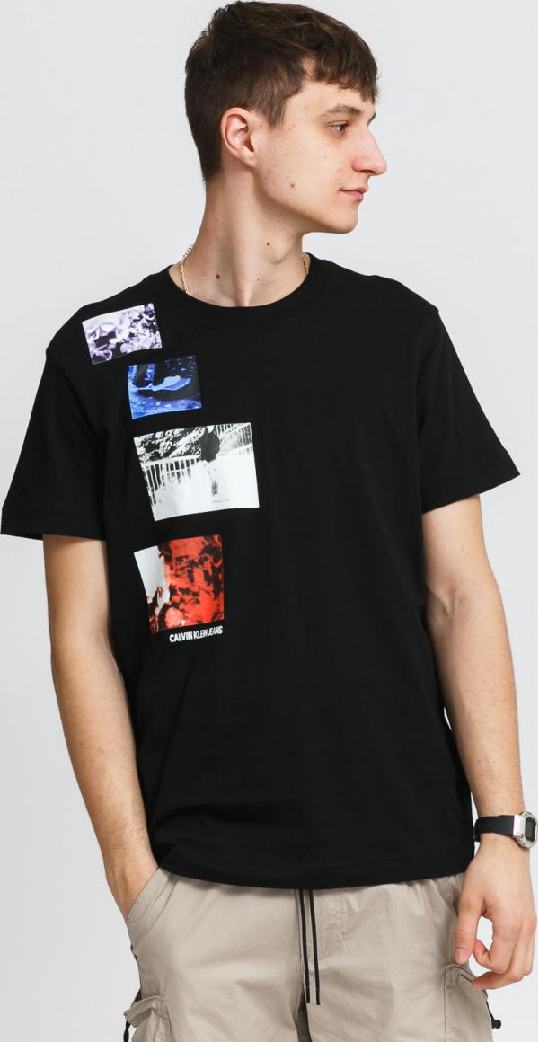 CALVIN KEIN JEANS Urban Skate Multi Graphic Tee černé