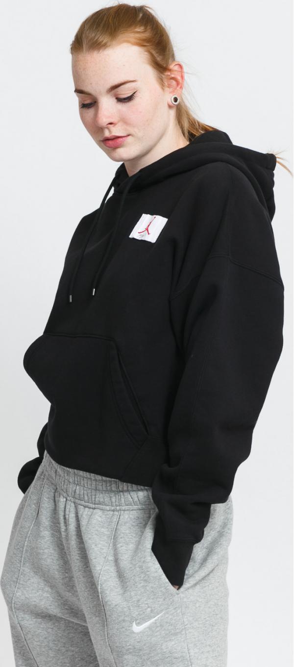 Jordan W J Flight Fleece PO Hoodie černá