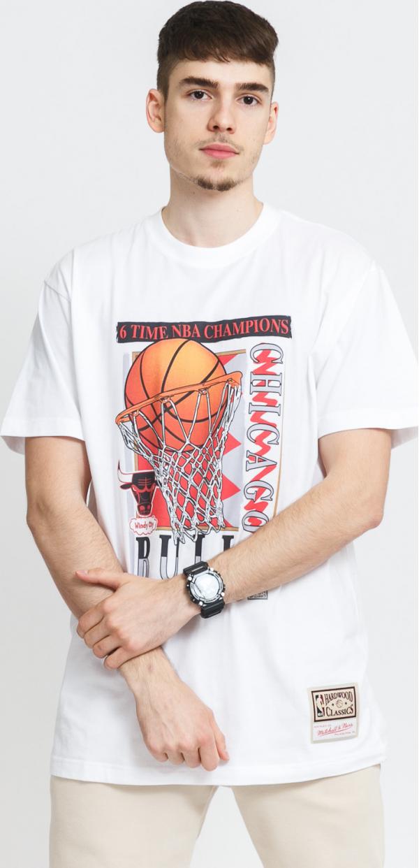 itchell & Ness NBA Vibes Tee Chicago Bulls bílé