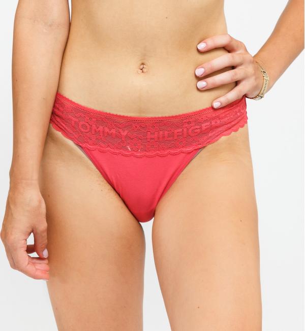 Tommy Hilfiger 3Pack Thong černé / růžové / červené