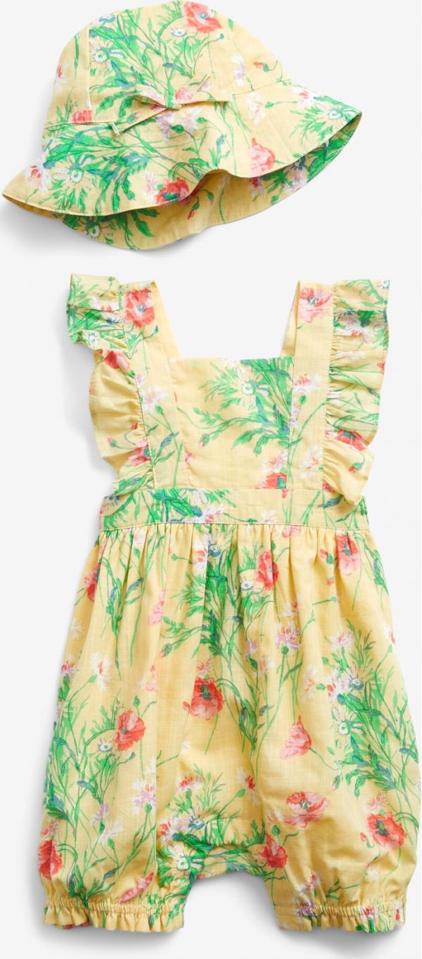 Floral Shortie Overal dětský GAP