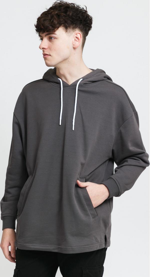 Urban Classics Long Hoody tmavě šedá