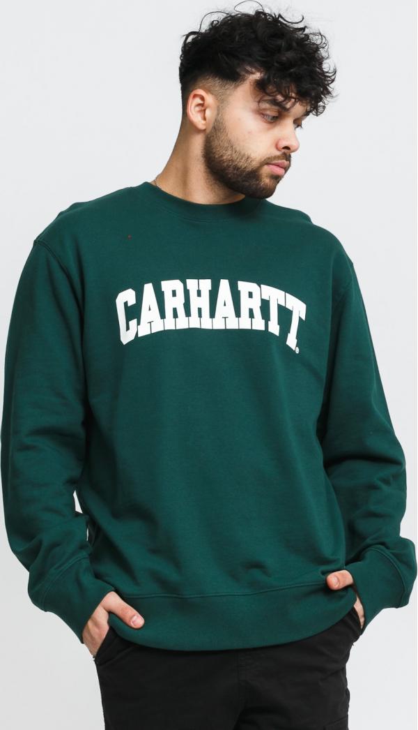 Carhartt WIP University Sweat tmavě zelená