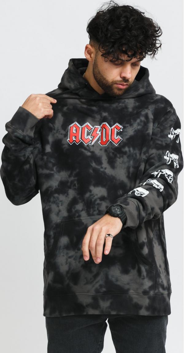 DC shoes ACDC To Rock Hoodie černá / tmavě šedá