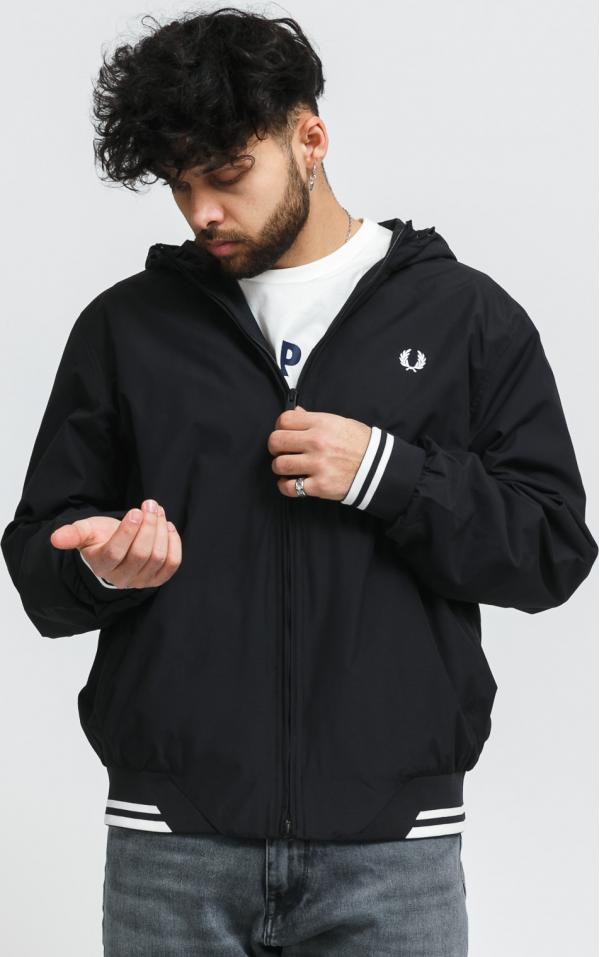 FRED PERRY Hooded Brentham Jacket černá