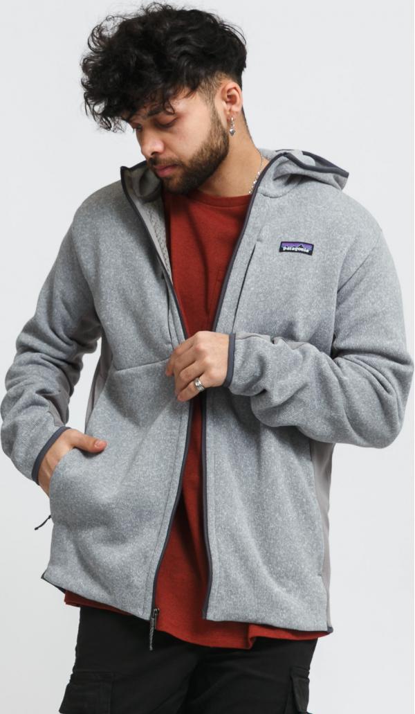 Patagonia M's W Better Sweater Hoody melange šedá