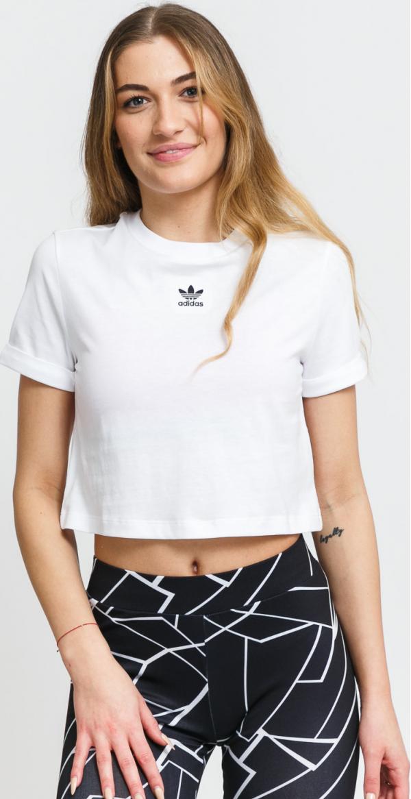 adidas Originals Crop Top bílé