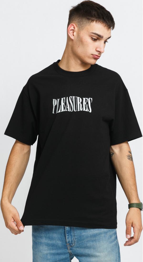 PLEASURES Party Logo Tee černé
