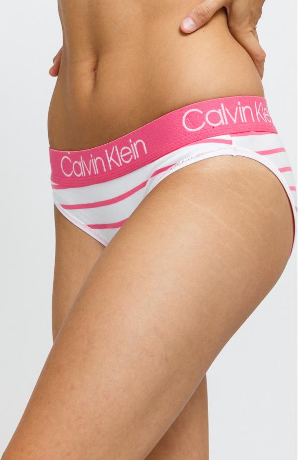 Calvin Klein Bikini - Slip růžové / bílé