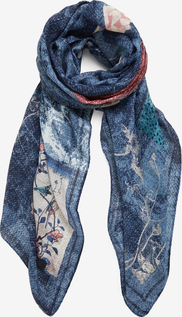 Fou Titanite Denim Rect Šátek Desigual