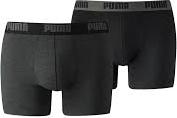 PUMA BASIC BOXER 2P Černá