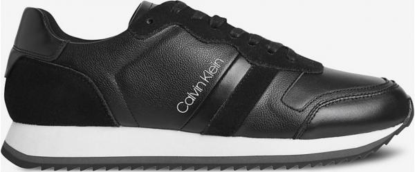 Low Top Lace Up Leather Tenisky Calvin Klein