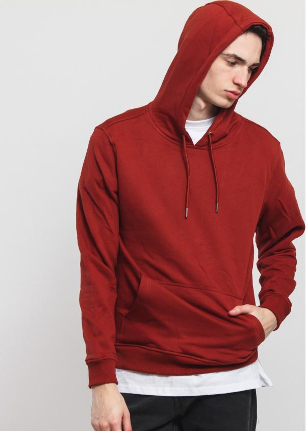 Urban Classics Basic Sweat Hoody vínová