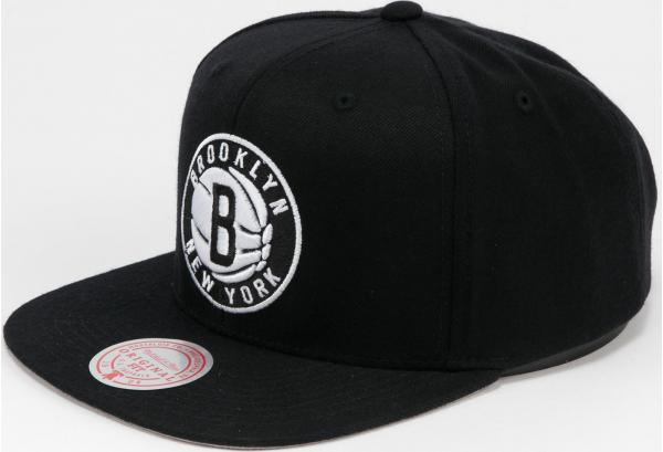 Mitchell & Ness Wool Solid Snapback Brooklyn Nets černá / šedá