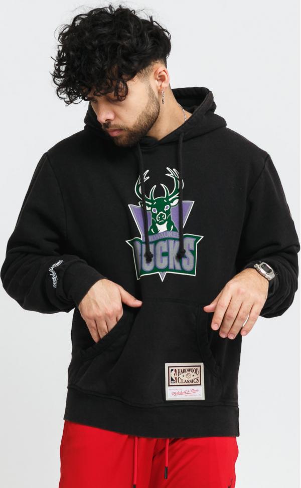Mitchell & Ness Worm ogo Wordmark Hoody Bucks černá