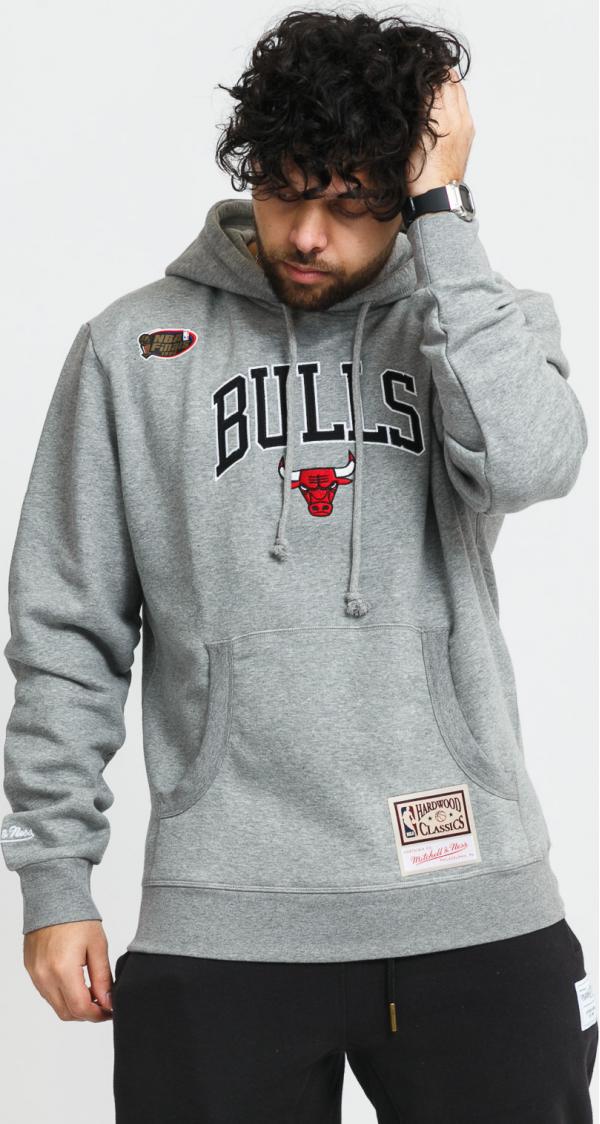 Mitchell & Ness Arch Hoodie Chicago Bulls melange šedá