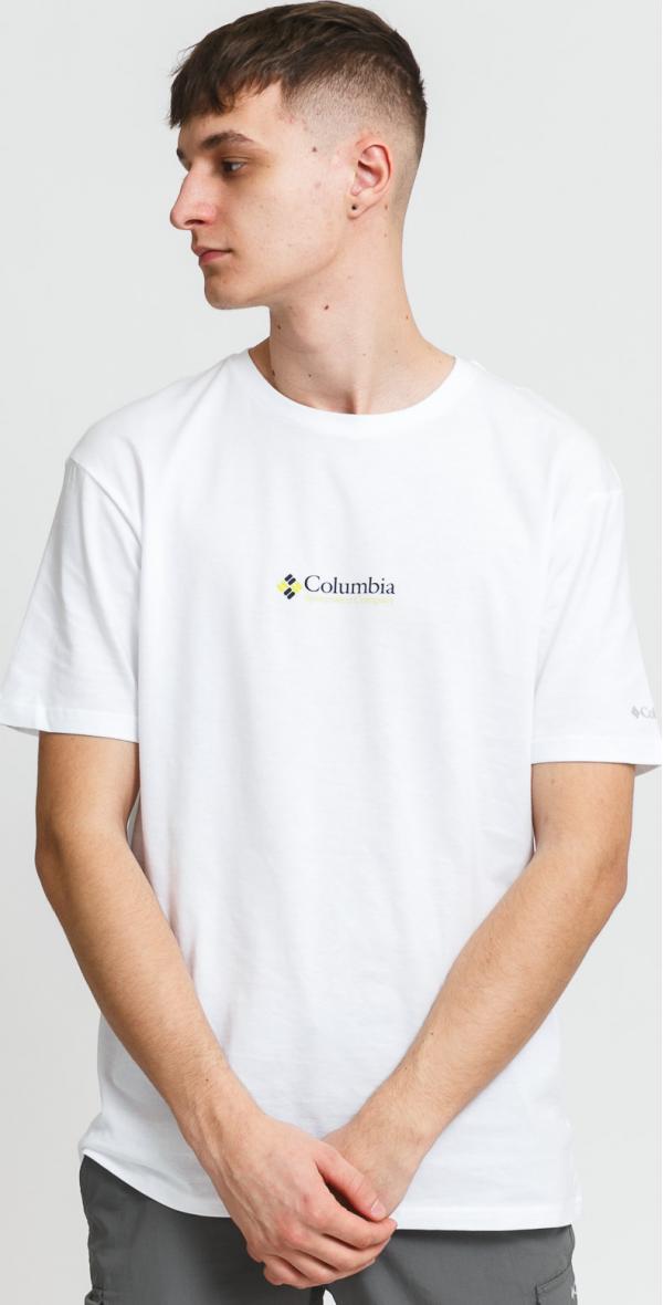 Columbia SS Basic ogo Tee bílé