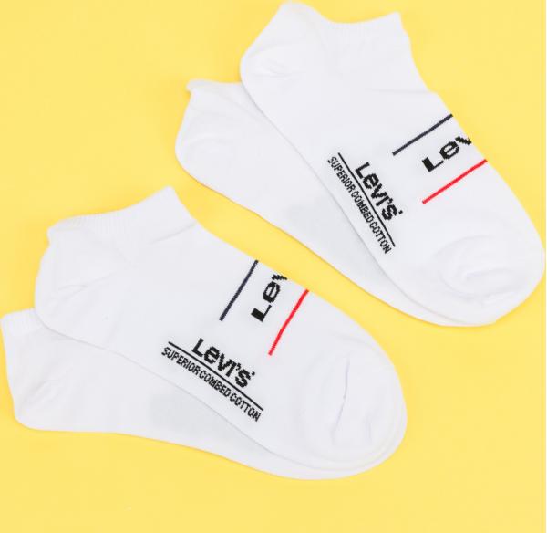 Levi's ® 2Pack Low Cut Sport Socks bílé / černé