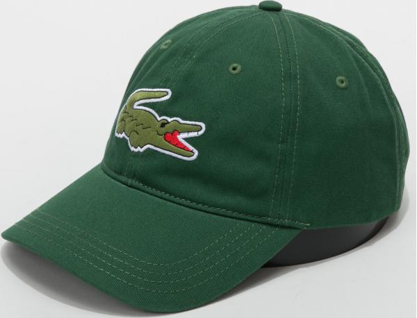 LACOSTE Large Logo Cap zelená