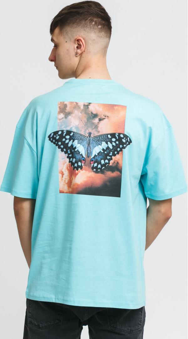 9N1 SENSE. Butterfly Clouds Tee světle modré