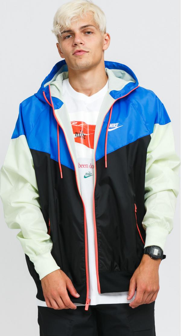 Nike  NSW SPE Woven ND Windrunner Hooded Jacket černá / modrá