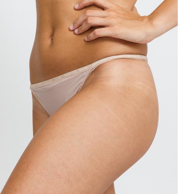 Calvin Klein CK ONE Thong 2Pack béžové
