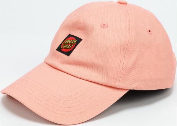 Santa Cruz Classic Dot Label Cap lososová