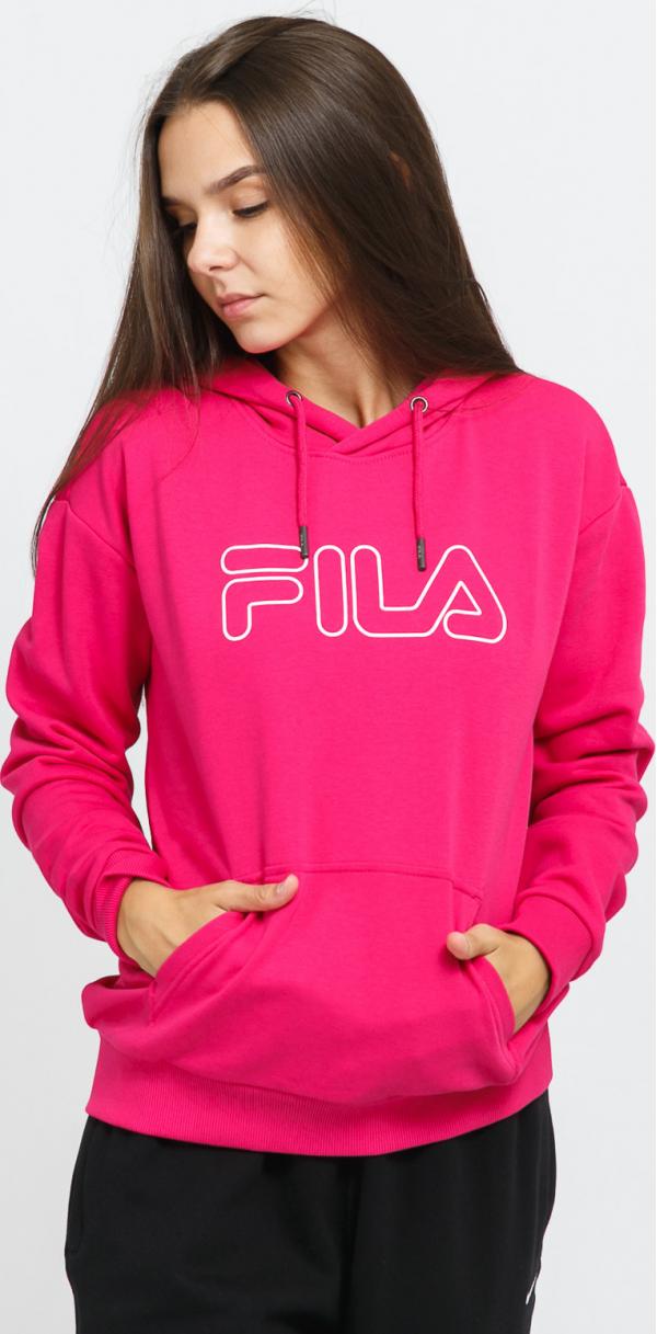 Fila W arkin Hoody tmavě růžová