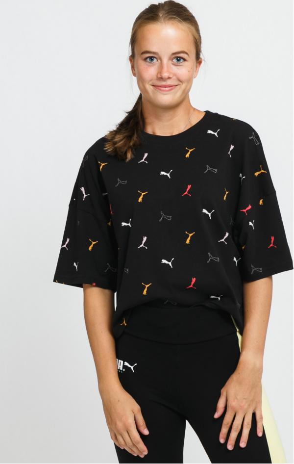 Puma Classics Graphics AOP Byofriend Tee černé