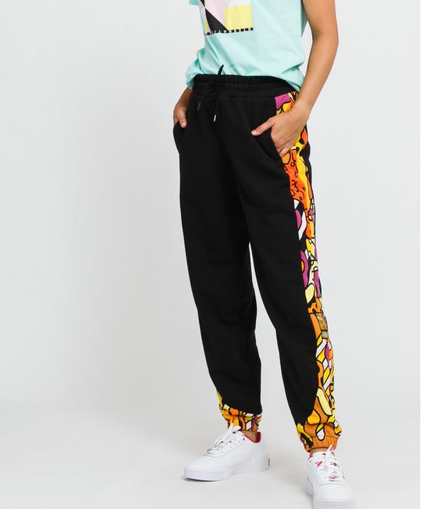 Puma Puma x Britto W weat Pants černé / multicolor