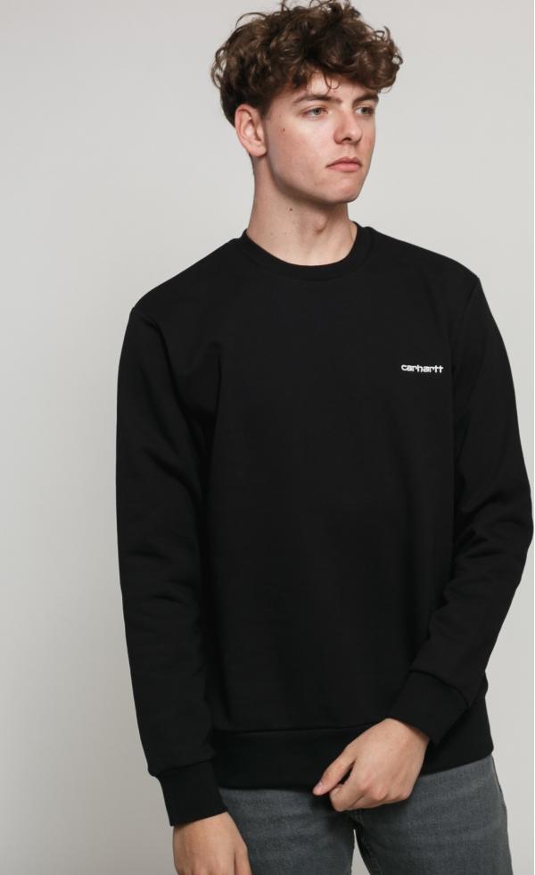 Carhartt WIP Script Embroidery Sweat černá