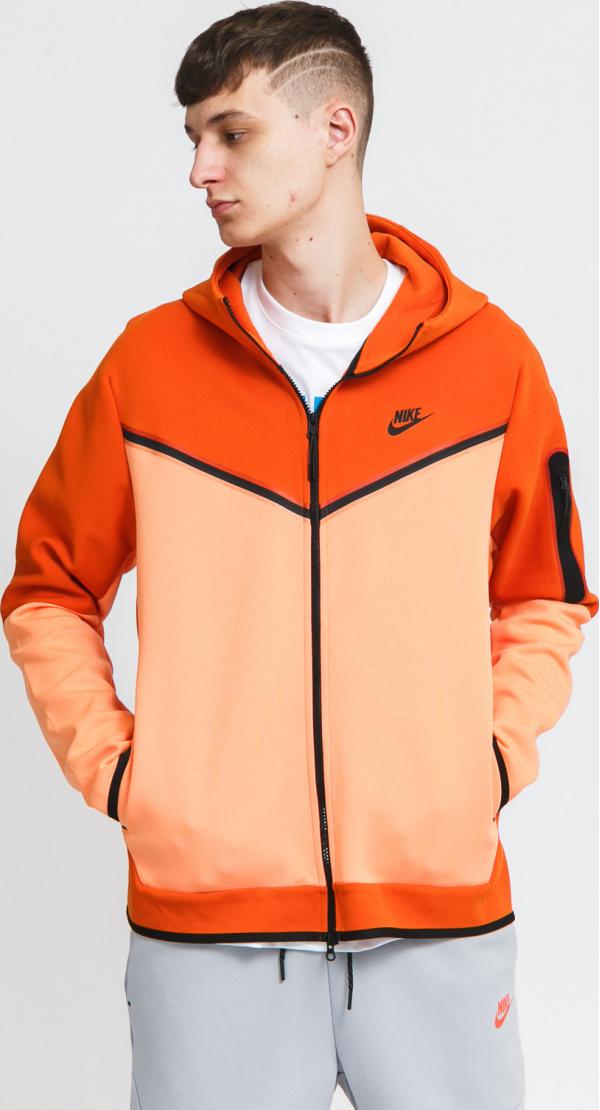 Nike M NSW Tech Fleece Hoodie FZ Wtour oranžová