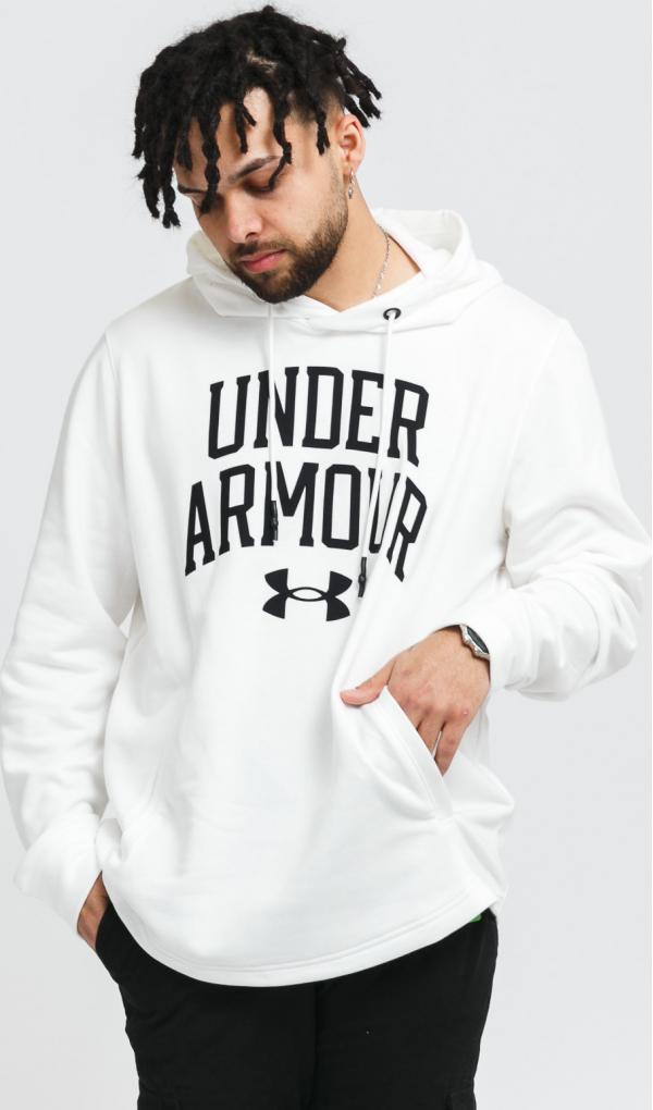 Under Armour Rival Terry Collegiate Hoody bílá