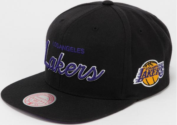 Mitchell & Ness Foundation Script Snapback LA Lakers černá / fialová