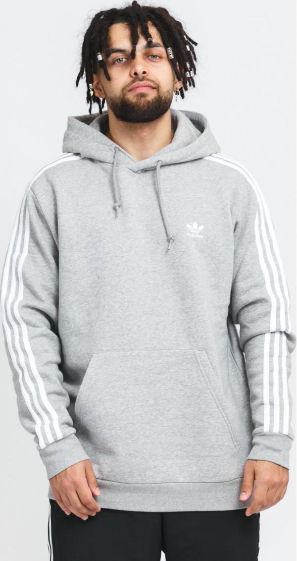 adidas Originals 3Stripes Hoody melange šedá