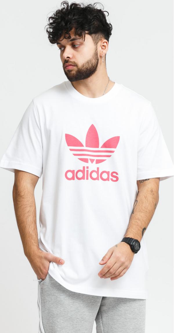 adidas Originals Trefoil Tee bílé / růžové