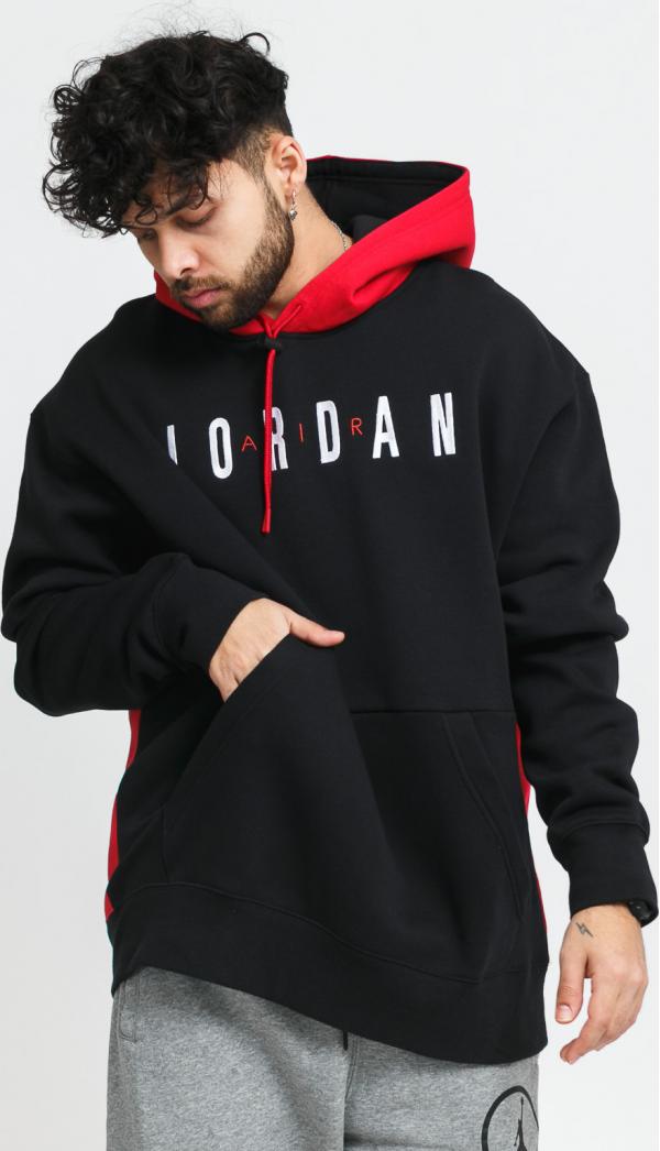 Jordan  J Jumpman Air GFX Fleece PO Hoody černá / červená