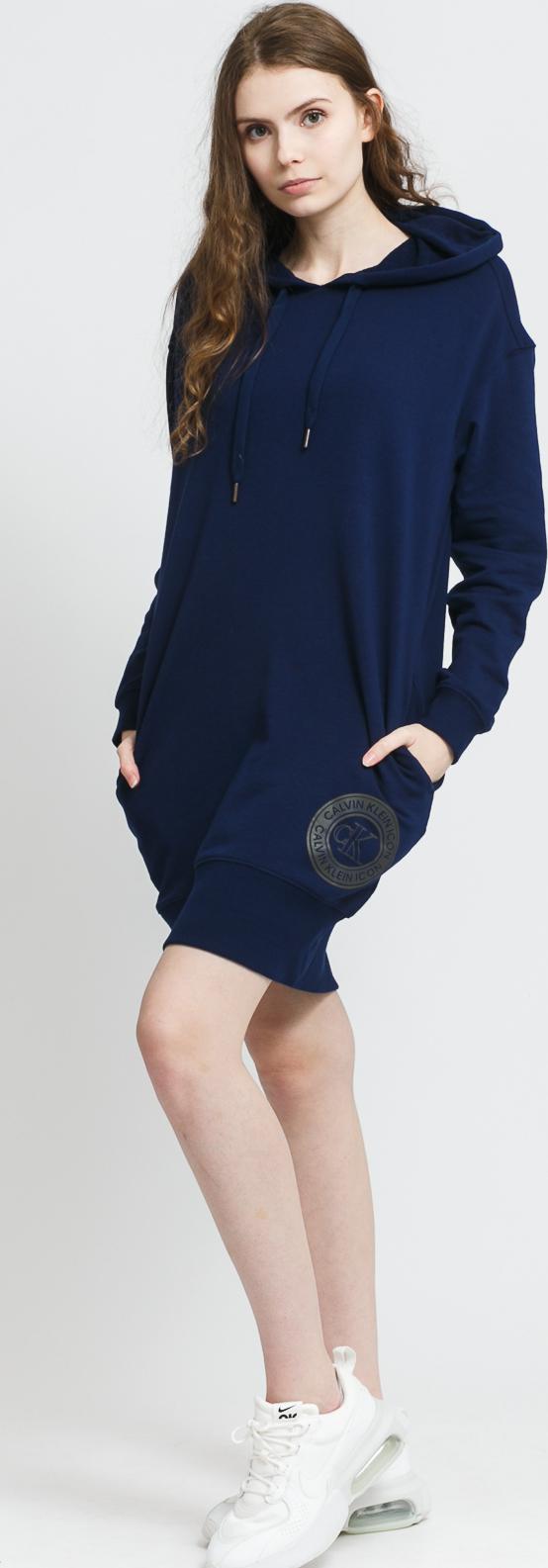 Calvin Klein Hoodie Dress navy